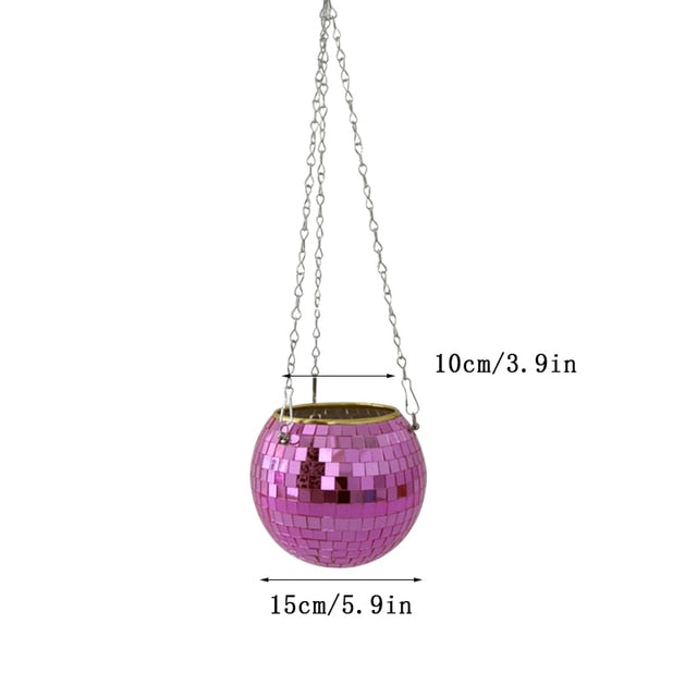 Self Watering Disco Ball Hanging Planter