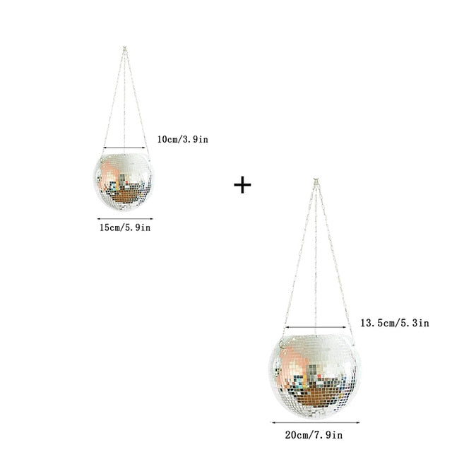 Self Watering Disco Ball Hanging Planter