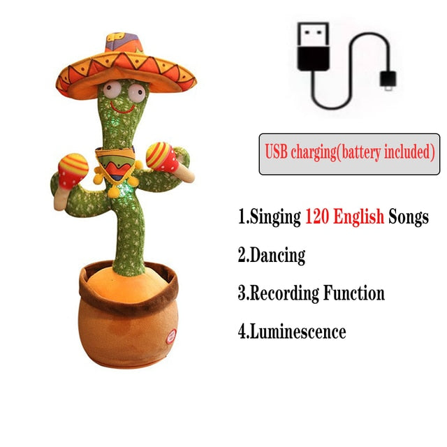 Dancing-Singing Cactus Plush Toy