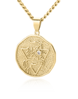 Astrological Sign Coin Pendant Necklace